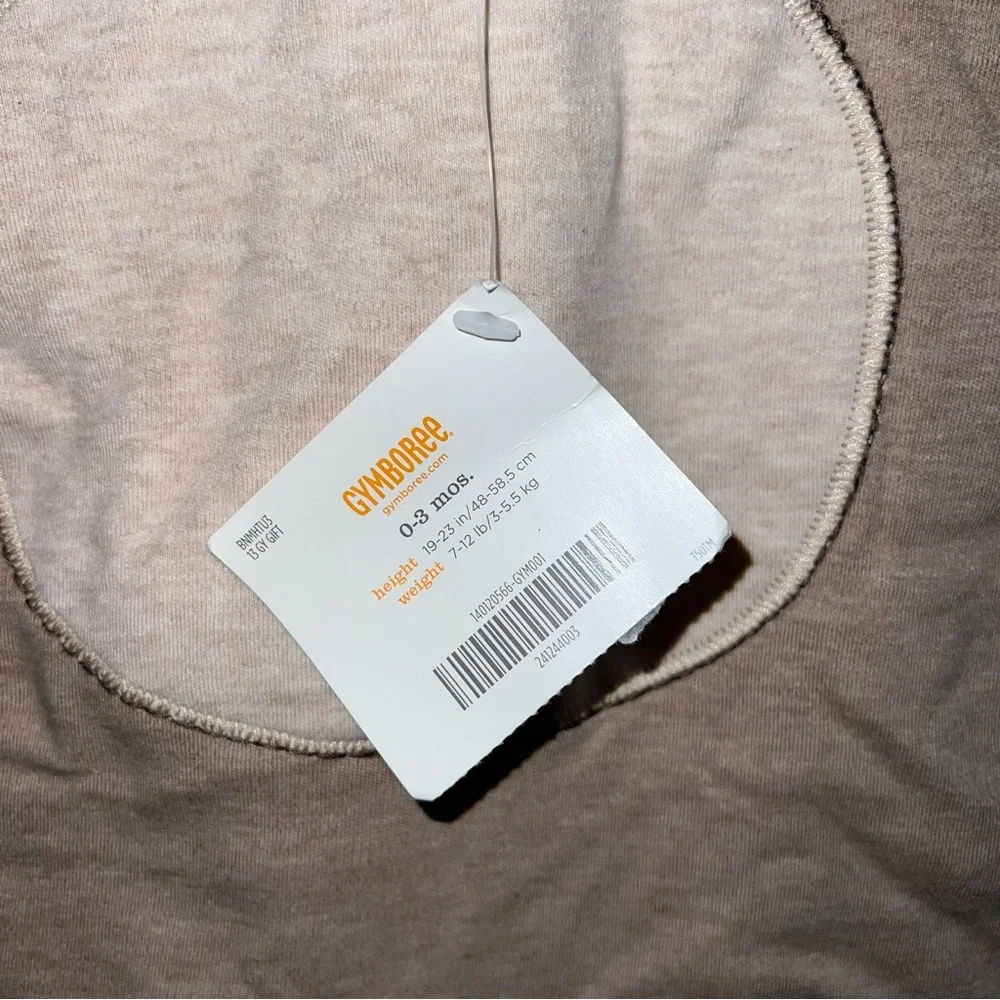 Gymboree Baby Bear Romper 0-3 Months Hooded Bodysuit Brown Cotton Outfit New NWT